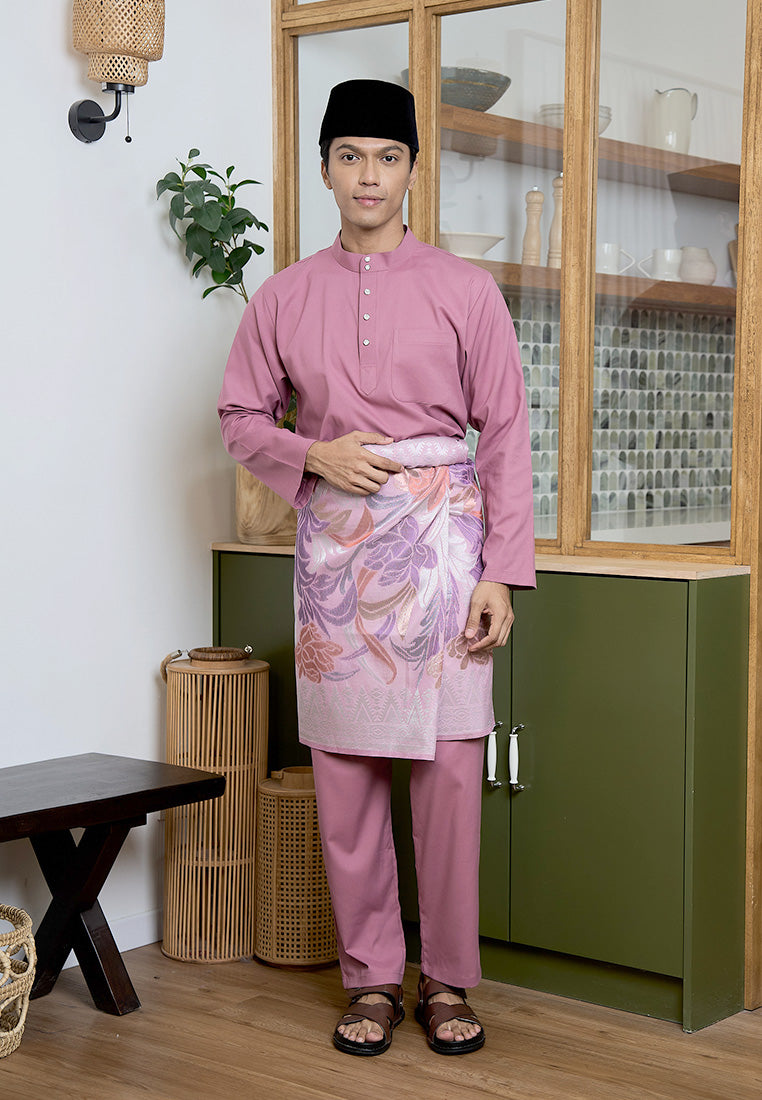 Baju Melayu Cekak Musang Mark III - Dusty Pink