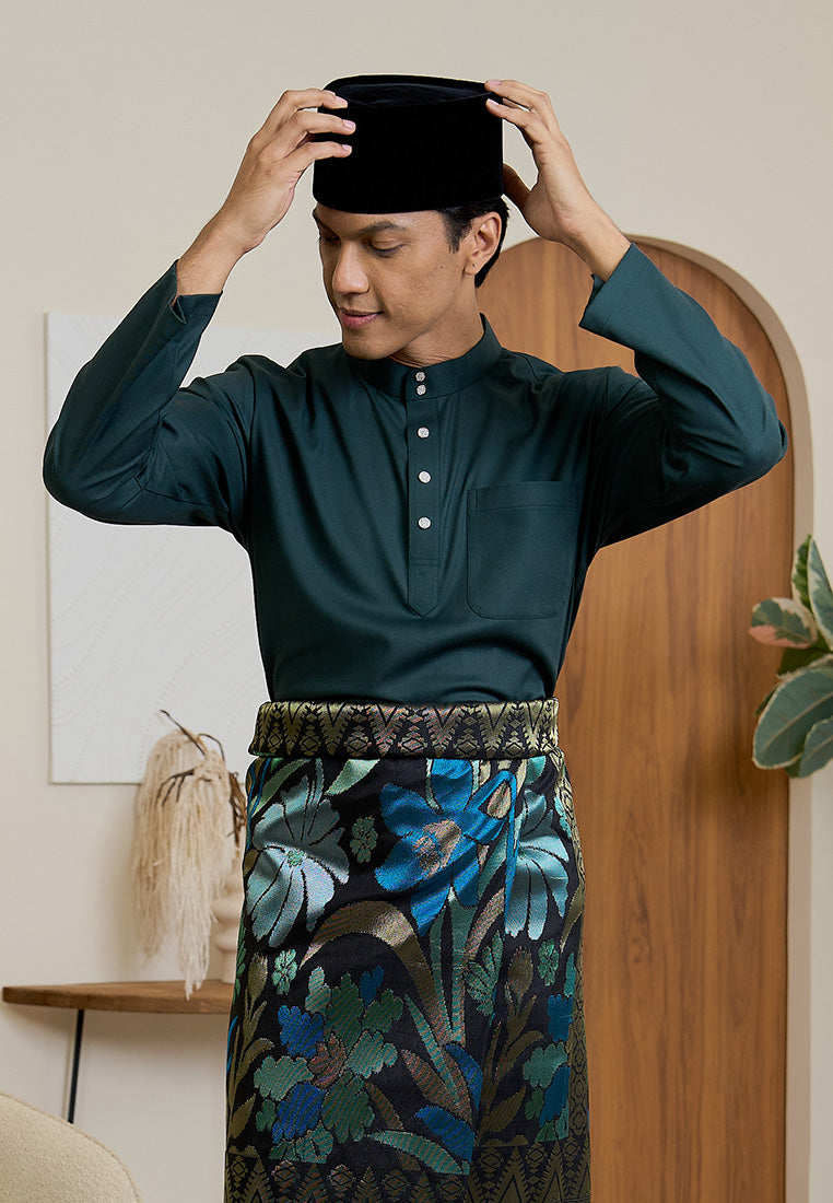 Baju Melayu Cekak Musang Mark III - Emerald Green