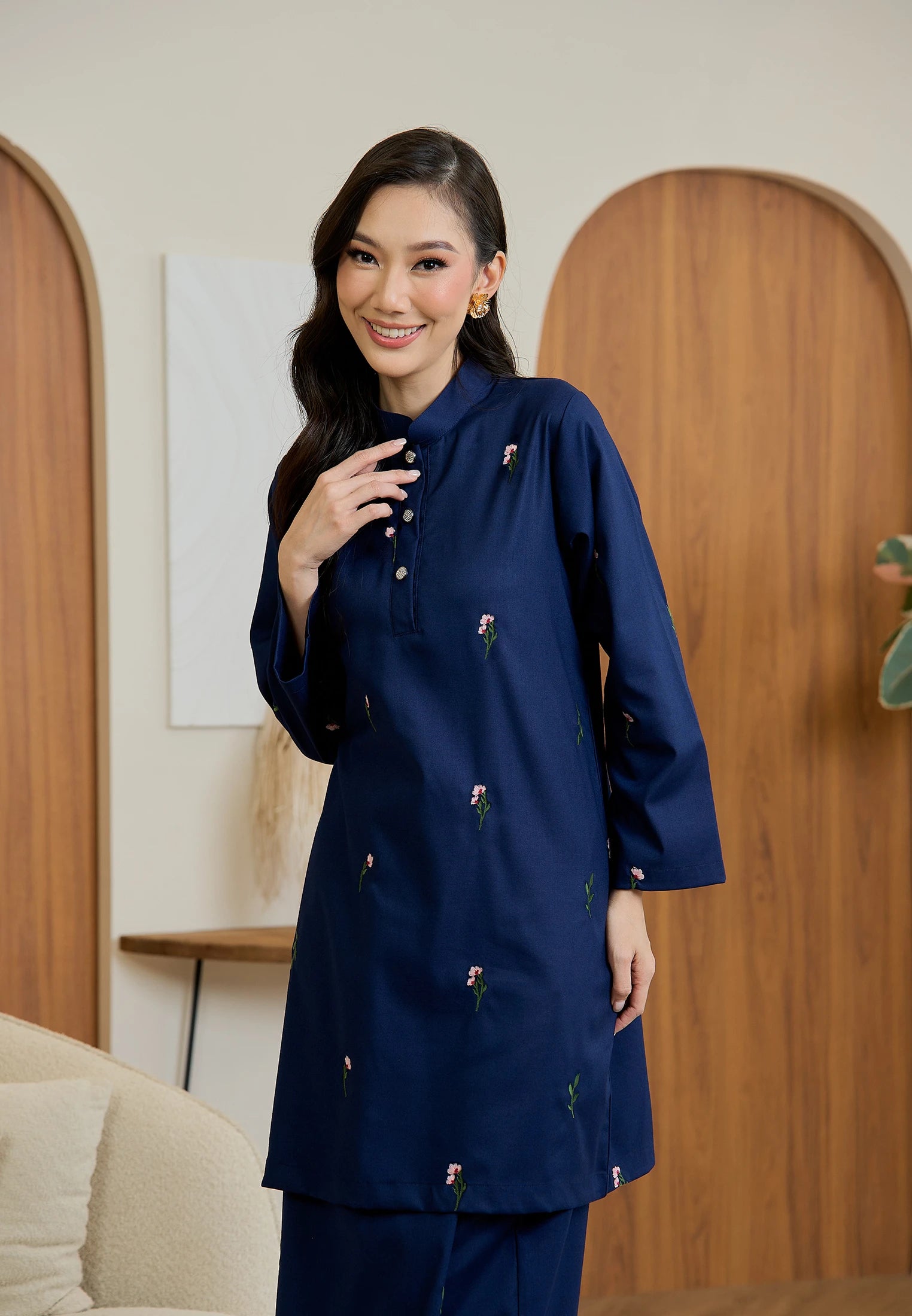 Anggun Kurung Klasik - Dark Blue (Women)