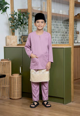 Baju Melayu Teluk Belanga Mark III - Dusty Purple (Kids)
