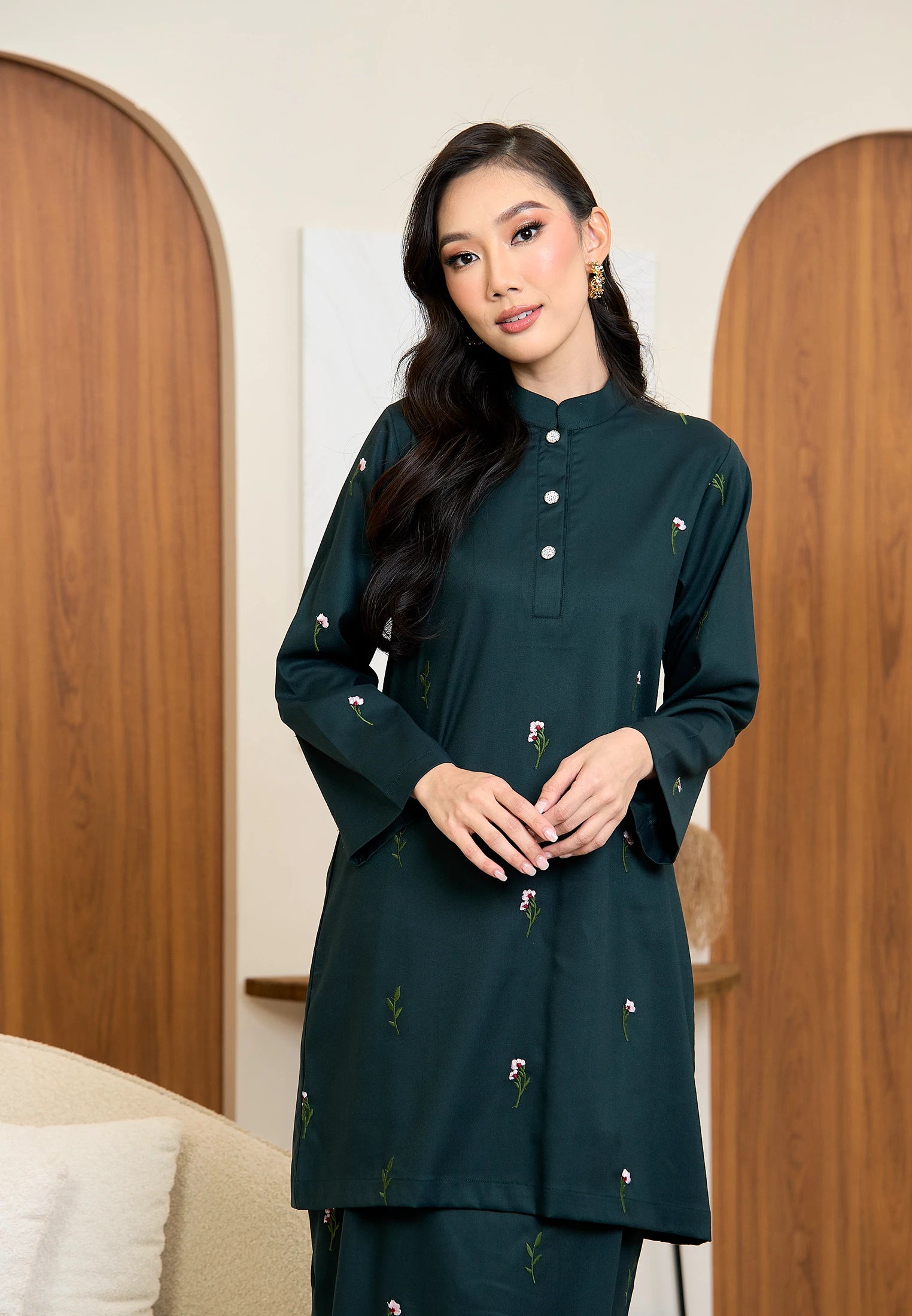 Anggun Kurung Klasik - Emerald Green (Women)