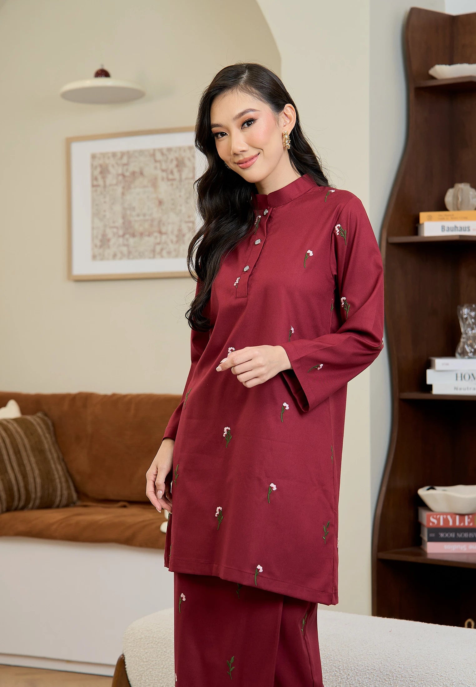 Anggun Kurung Klasik - Maroon (Women)
