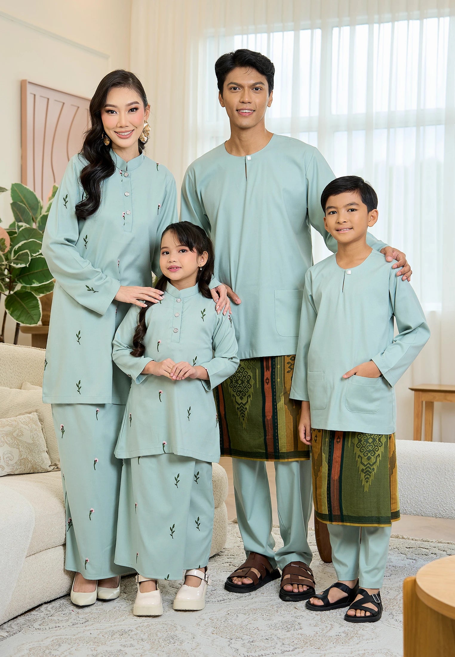 Anggun Kurung Klasik - Mint Green (Women)
