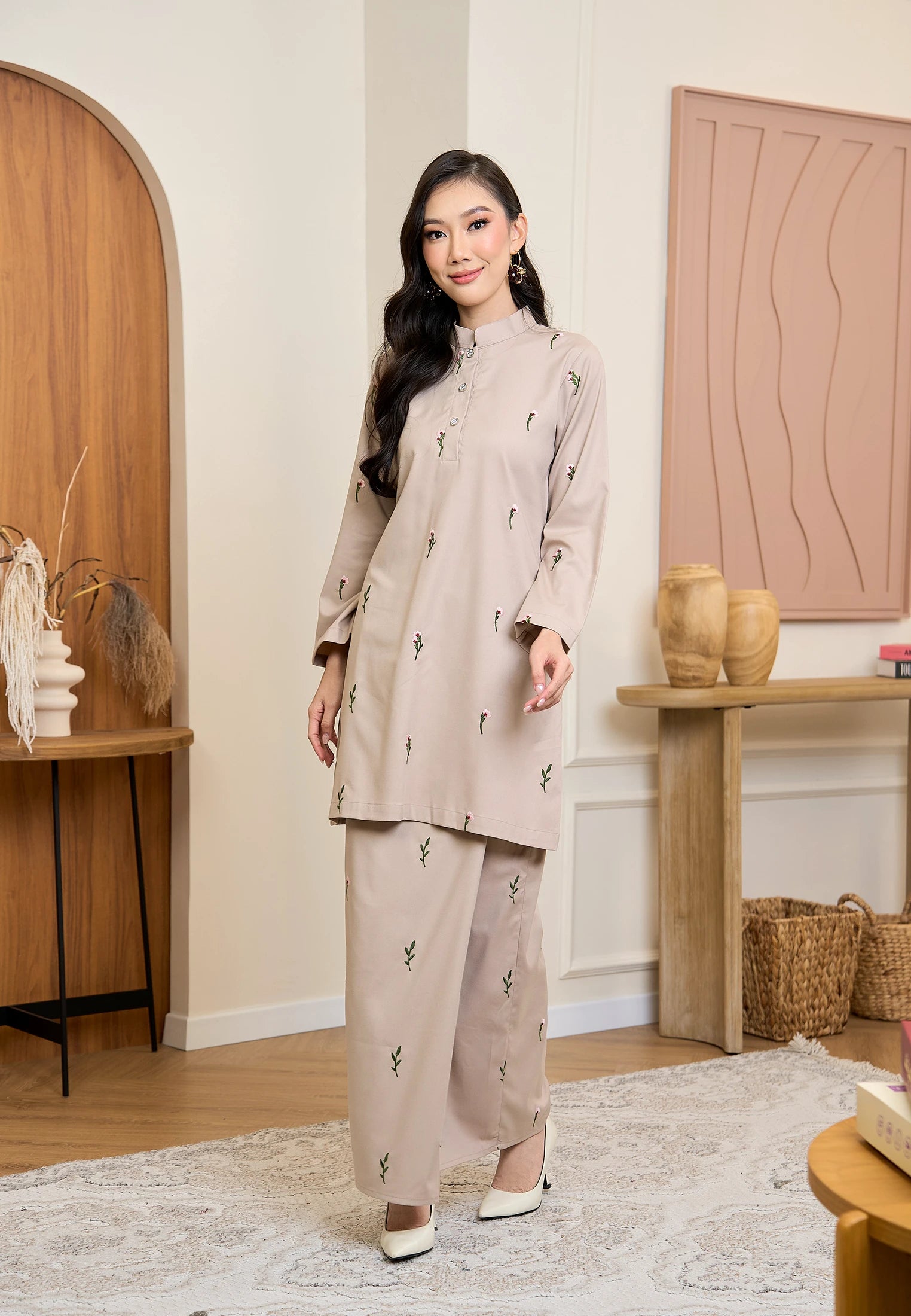 Anggun Kurung Klasik - Nude Champagne (Women)