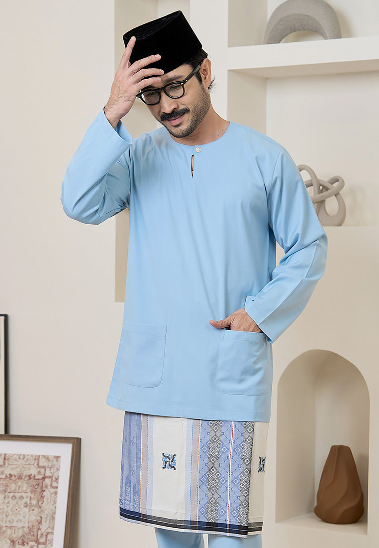 Baju Melayu Teluk Belanga Mark III - Baby Blue (Men)