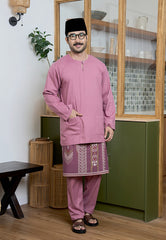 Baju Melayu Teluk Belanga Mark III - Dusty Pink (Men)