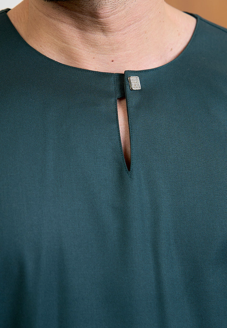 Baju Melayu Teluk Belanga Mark III - Emerald Green (Men)