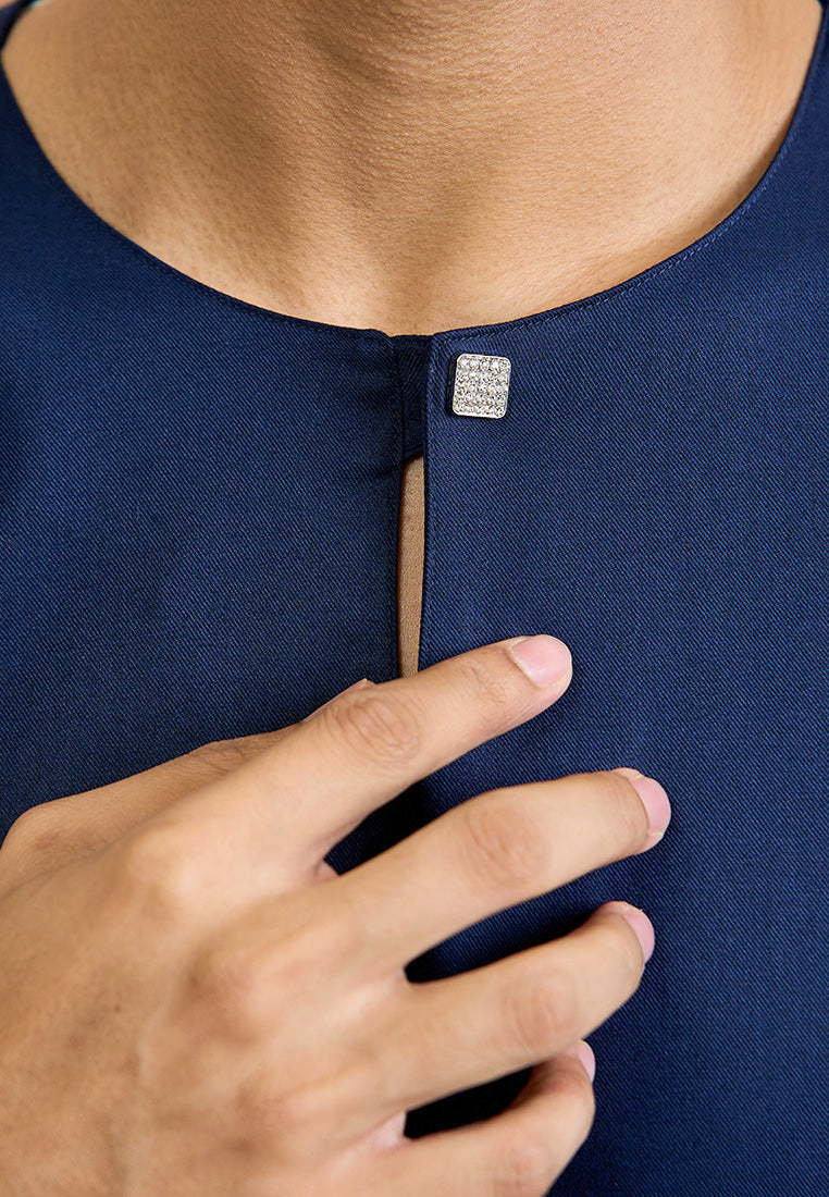 Baju Melayu Teluk Belanga Mark III - Dark Blue (Men)