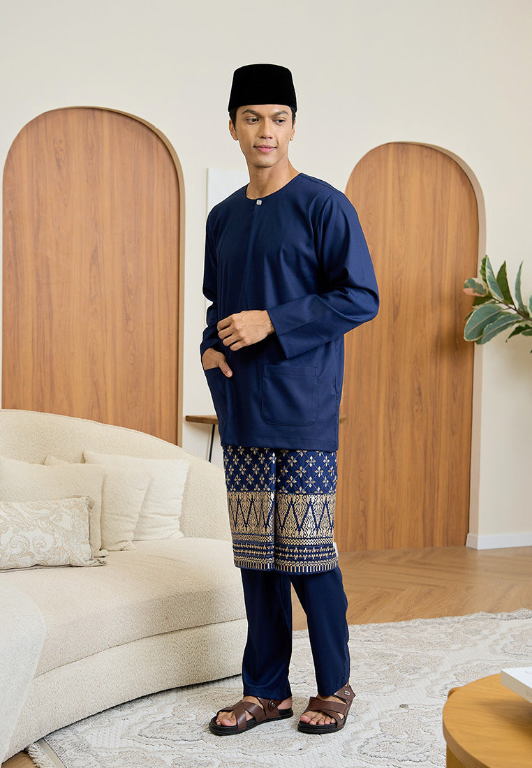 Baju Melayu Teluk Belanga Mark III - Dark Blue (Men)