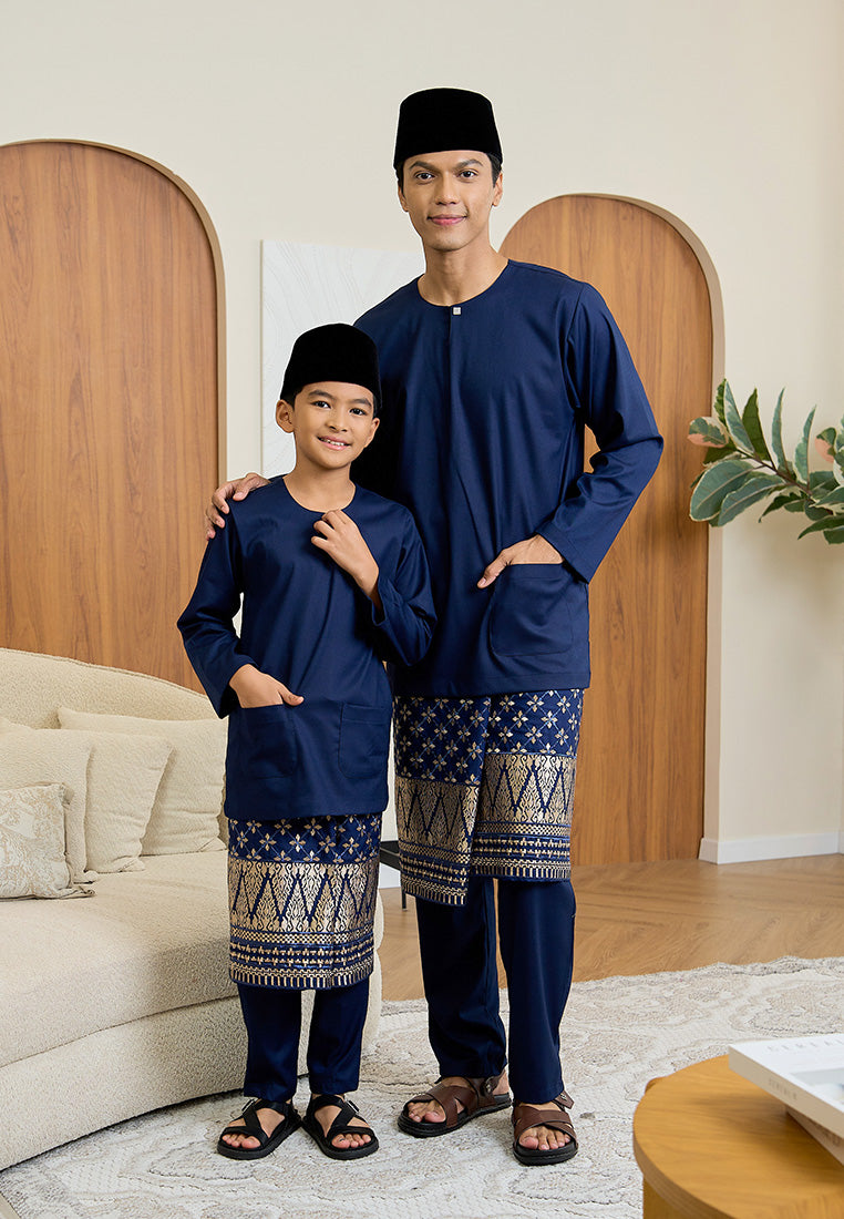 Baju Melayu Teluk Belanga Mark III - Dark Blue (Men)