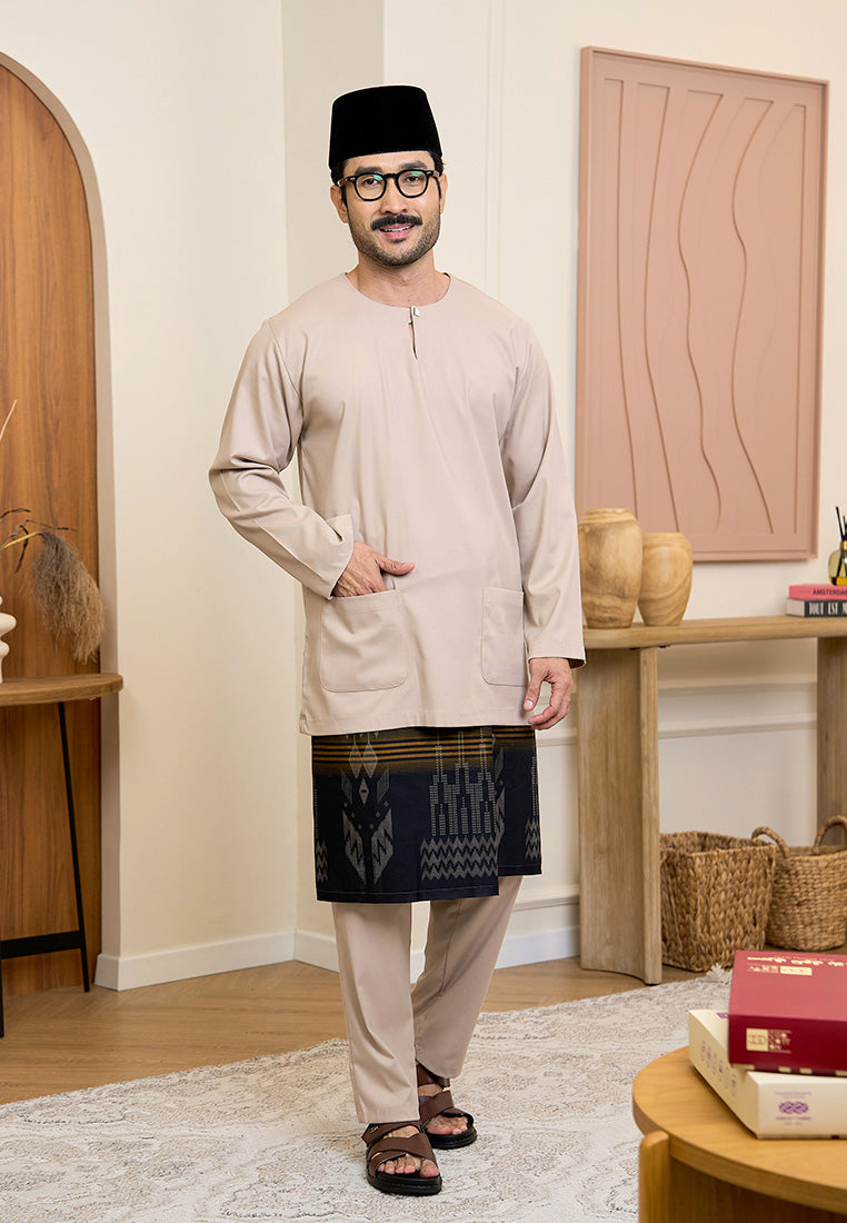 baju melayu teluk belanga moden cotton magnetik sedondon raya