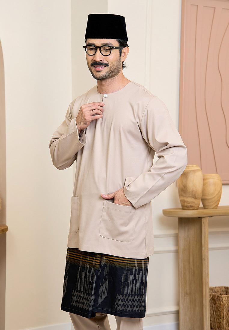 Baju Melayu Teluk Belanga Mark III - Nude Champagne (Men)