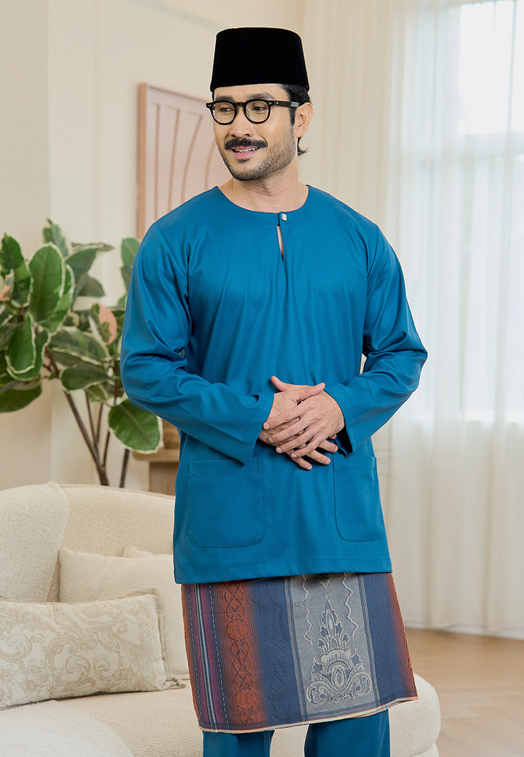 Baju Melayu Teluk Belanga Mark III - Teal Blue (Men)