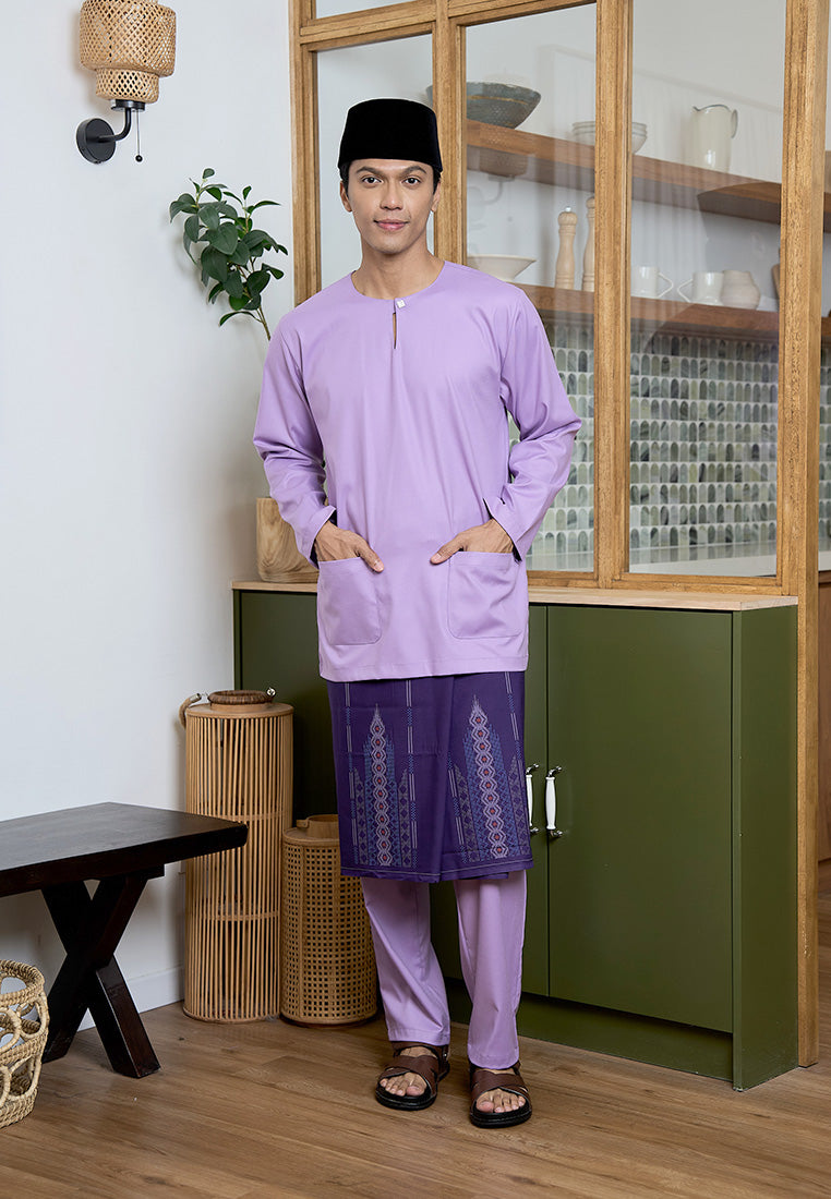 Baju Melayu Teluk Belanga Mark III - Lavender (Men)