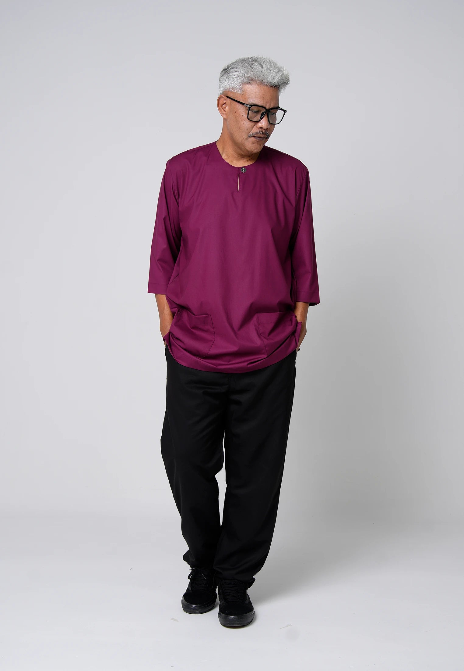COOLism 3/4 Top - Burgundy
