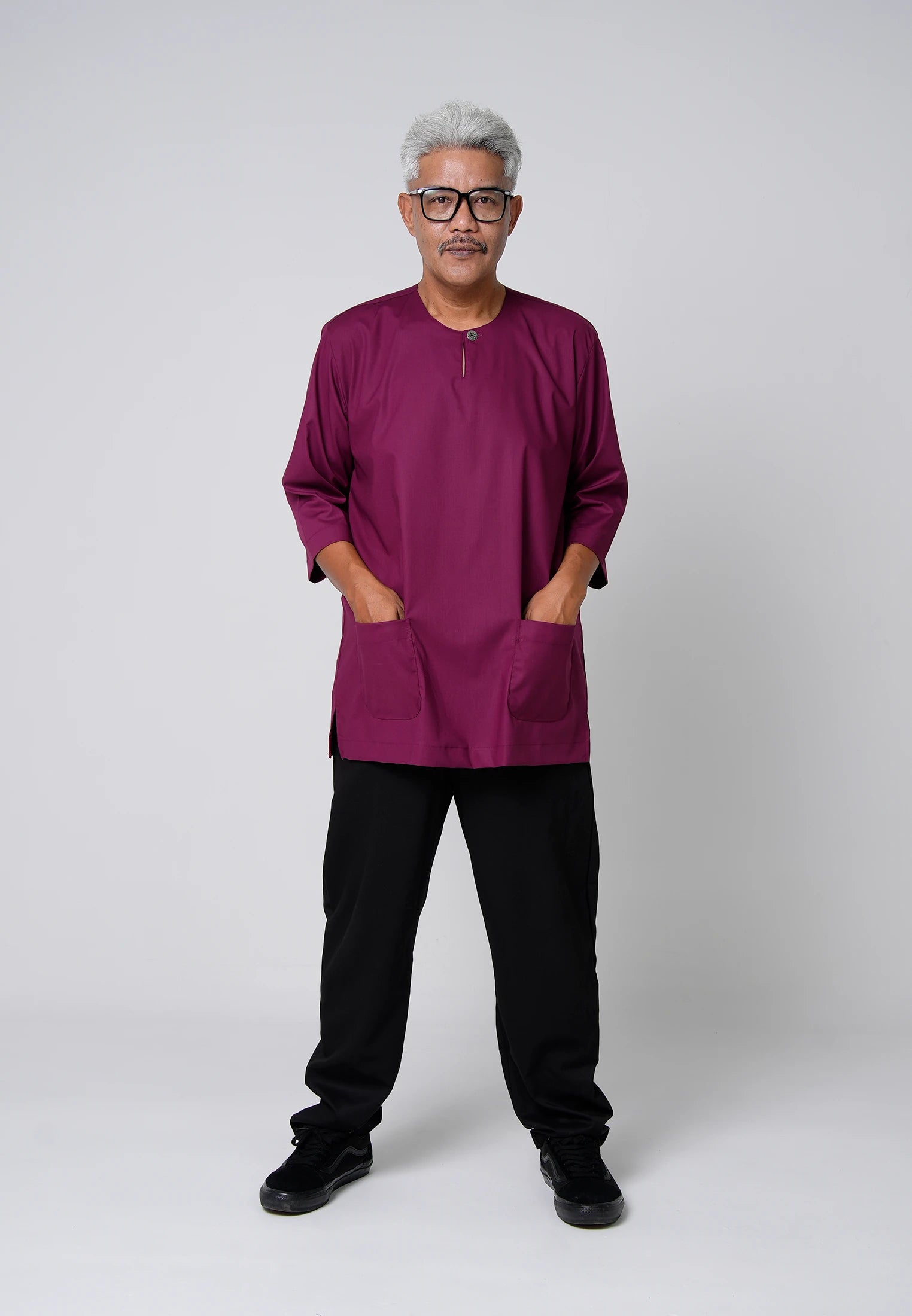 COOLism 3/4 Top - Burgundy