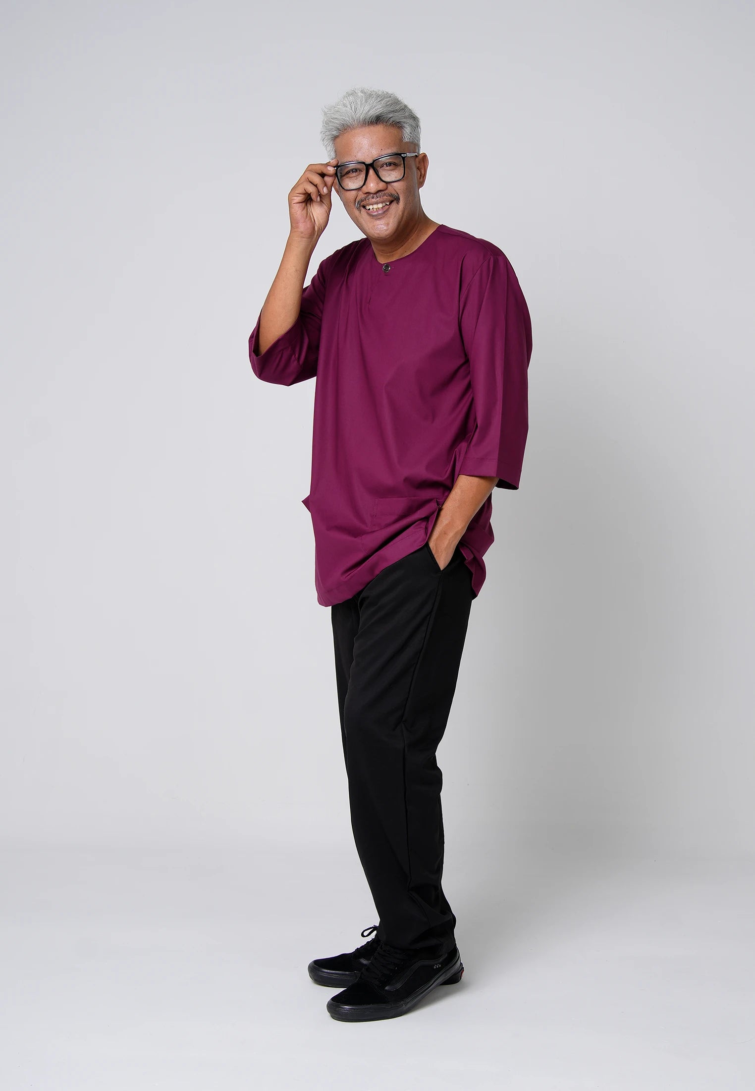 COOLism 3/4 Top - Burgundy