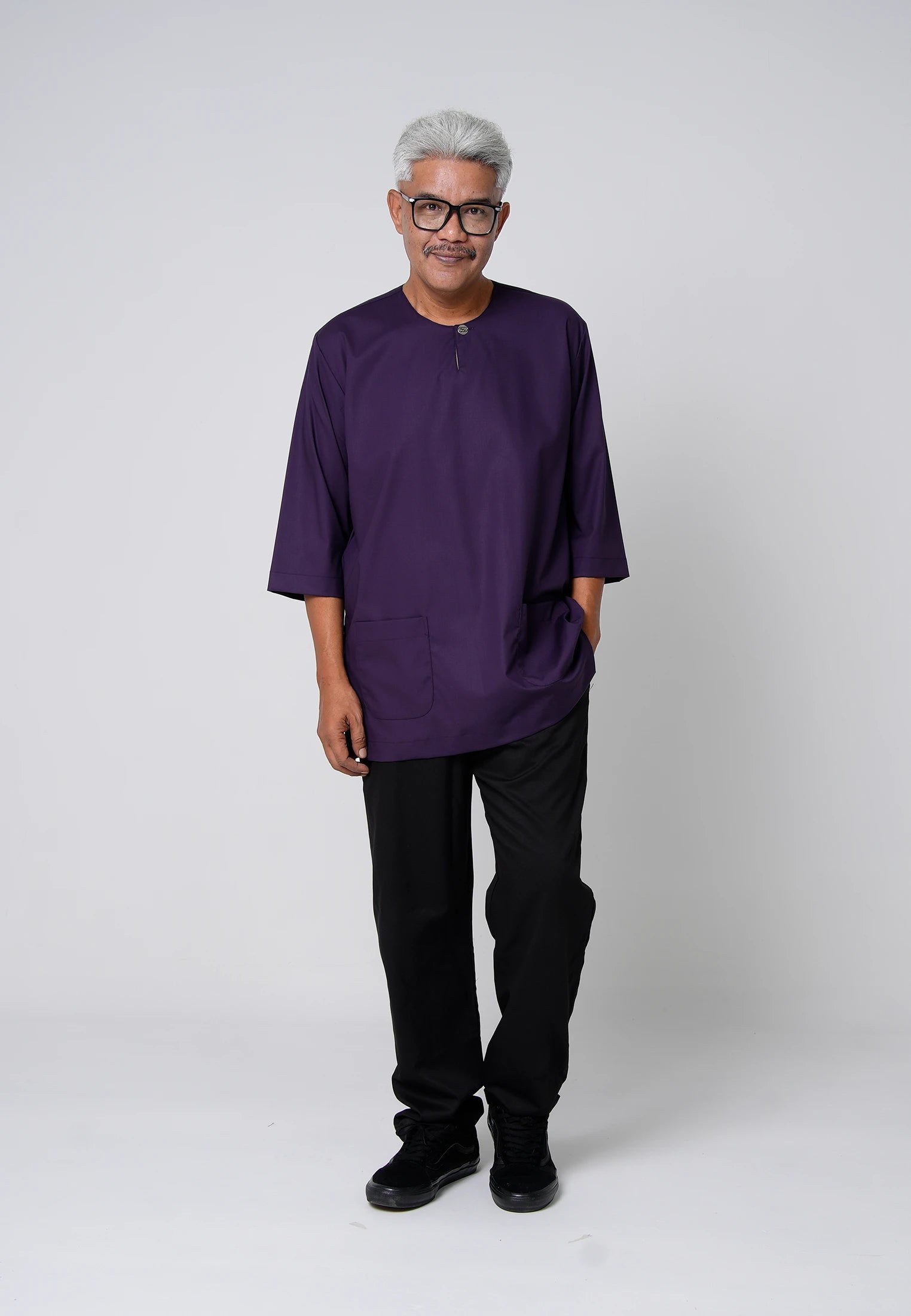 COOLism 3/4 Top - Dark Purple