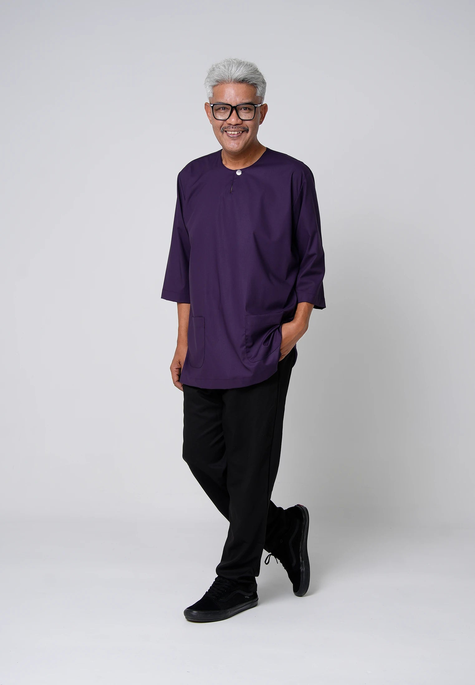 COOLism 3/4 Top - Dark Purple