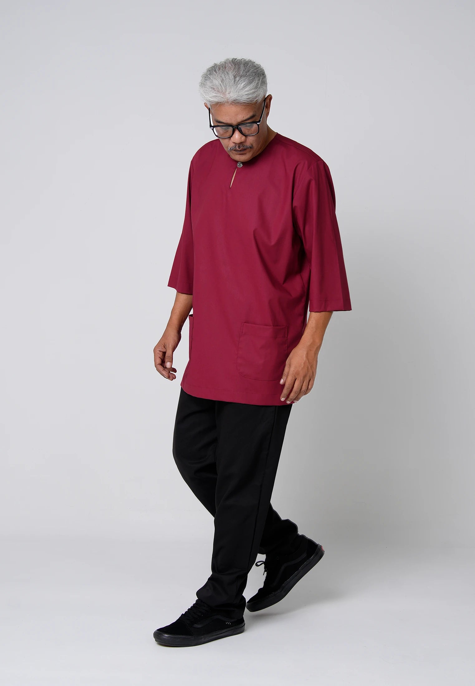 COOLism 3/4 Top - Maroon