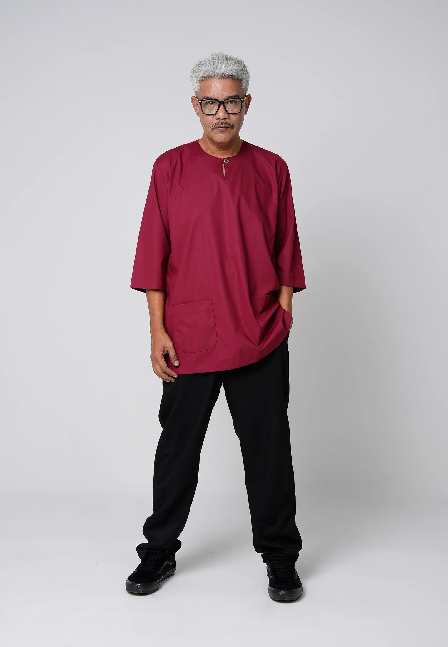 COOLism 3/4 Top - Maroon