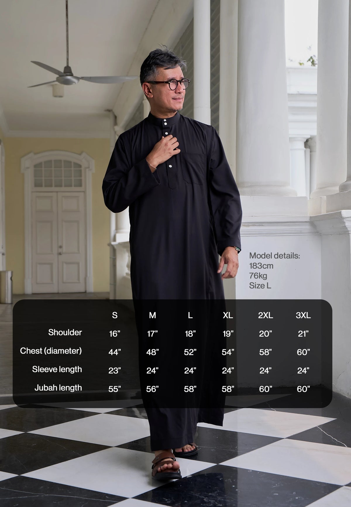 COOLism Jubah - Black