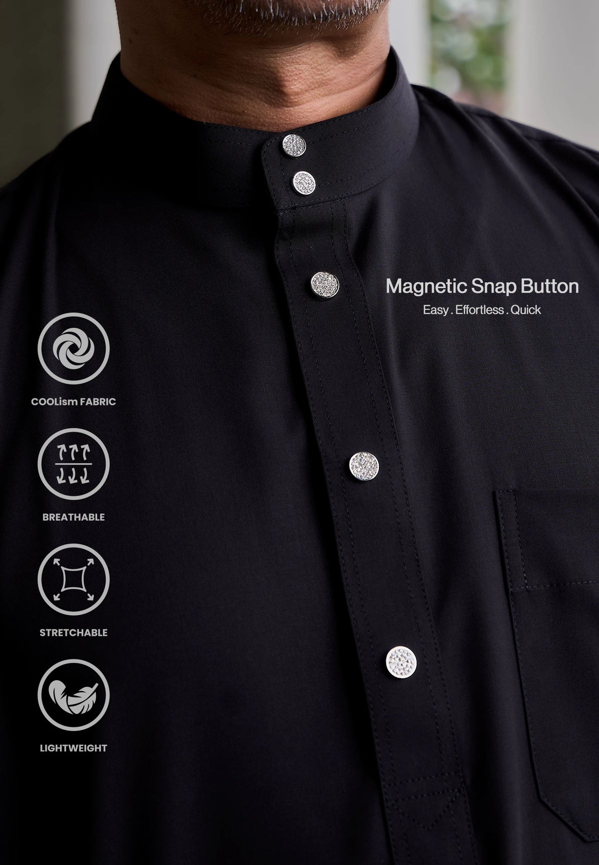 COOLism Jubah - Black