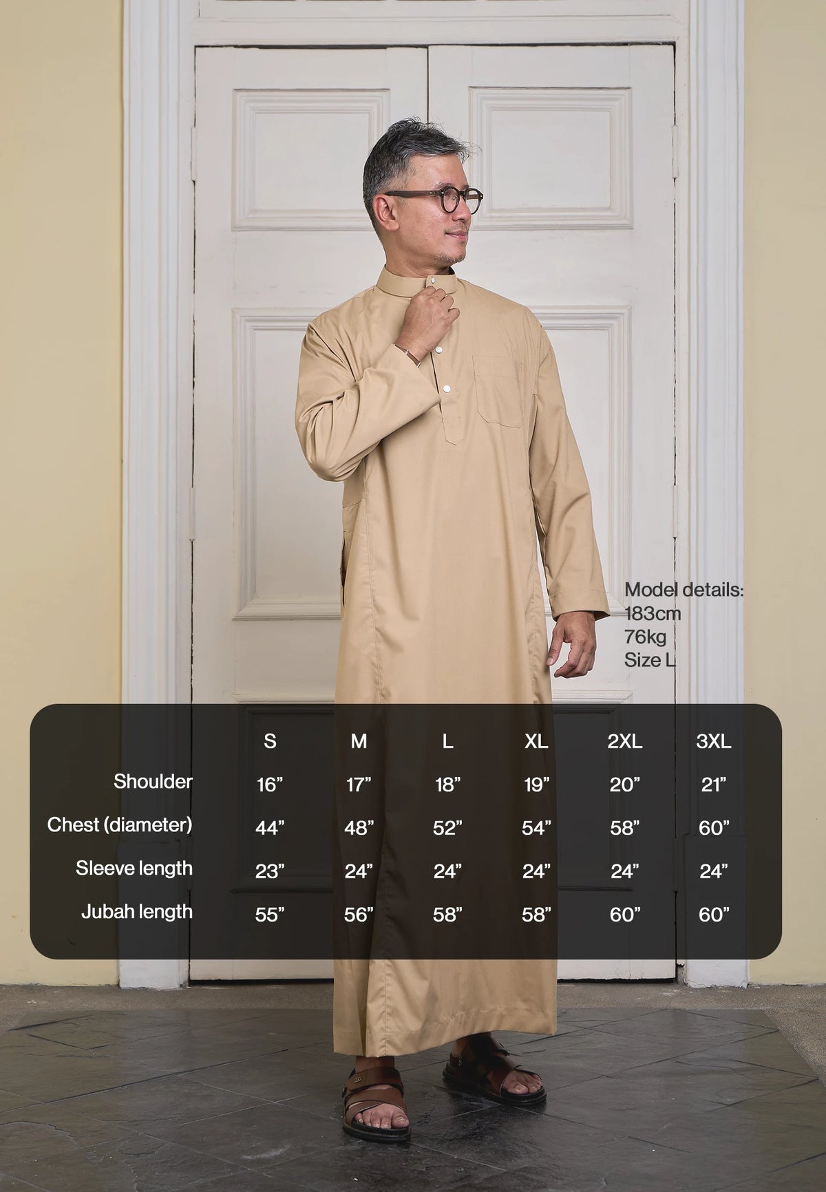 COOLism Jubah - Khaki