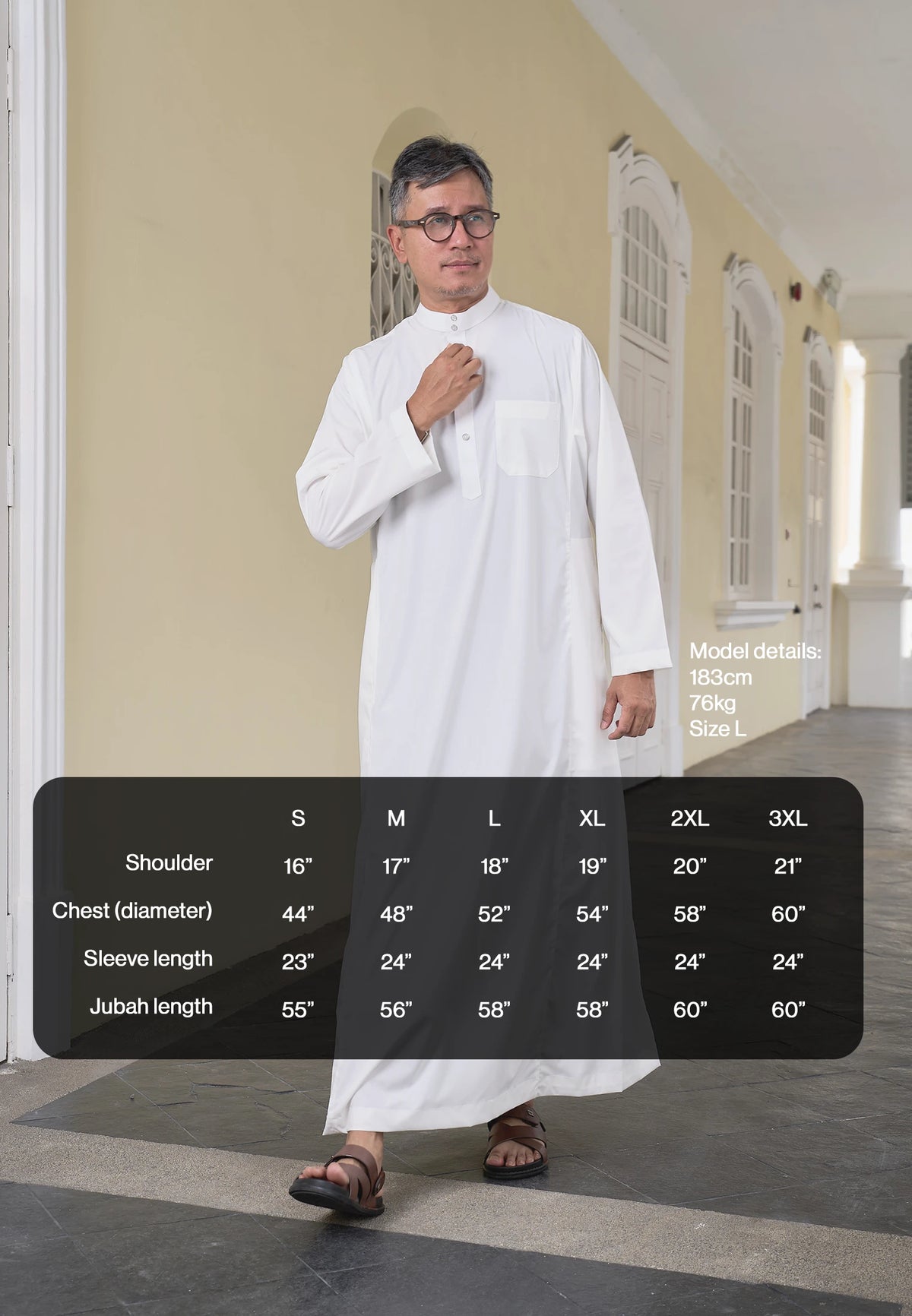 COOLism Jubah - White