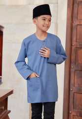 Kurta Tuah Teluk Belanga - Ash Blue (Kids)