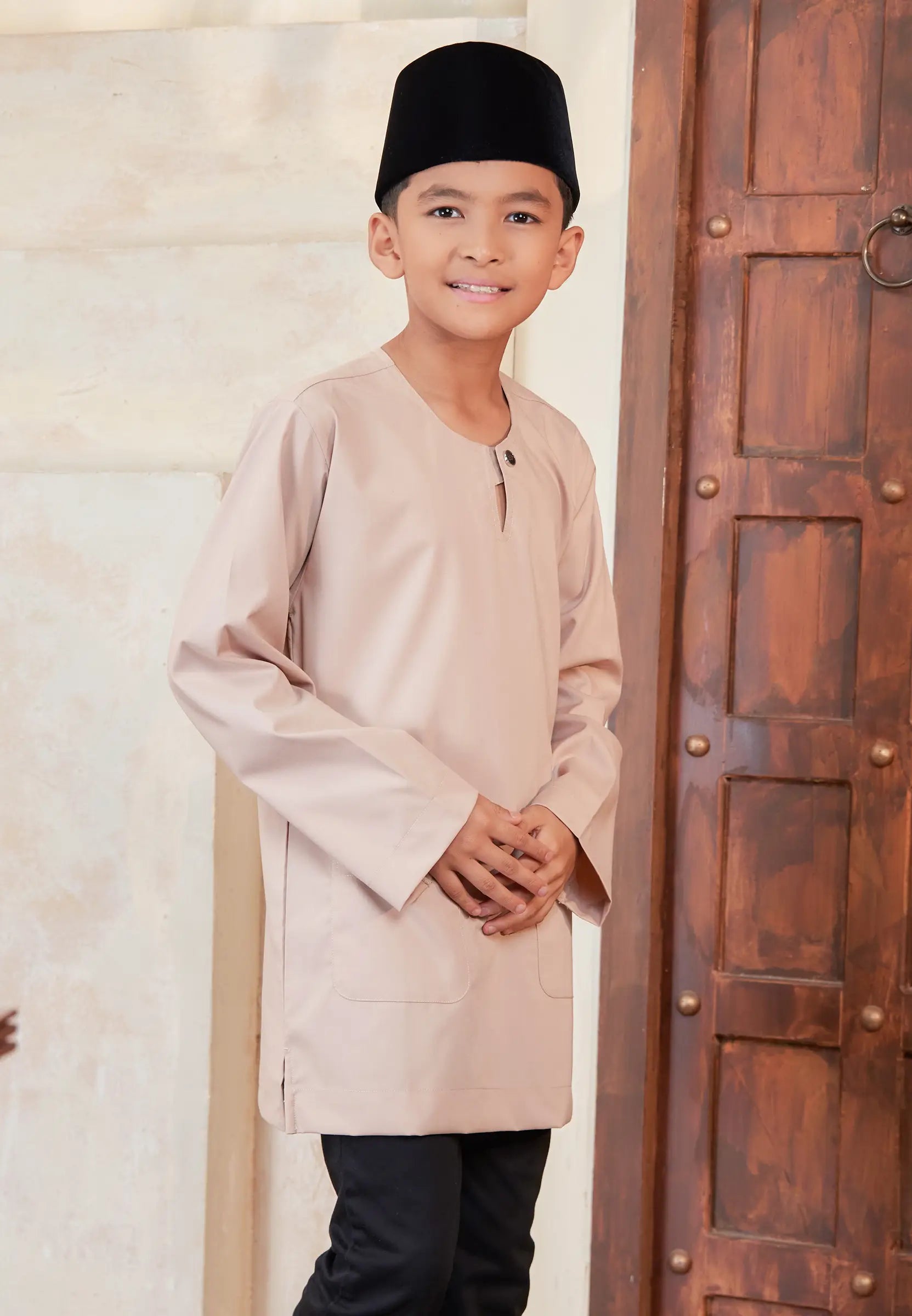 Kurta Tuah Teluk Belanga - Baby Pink (Kids)