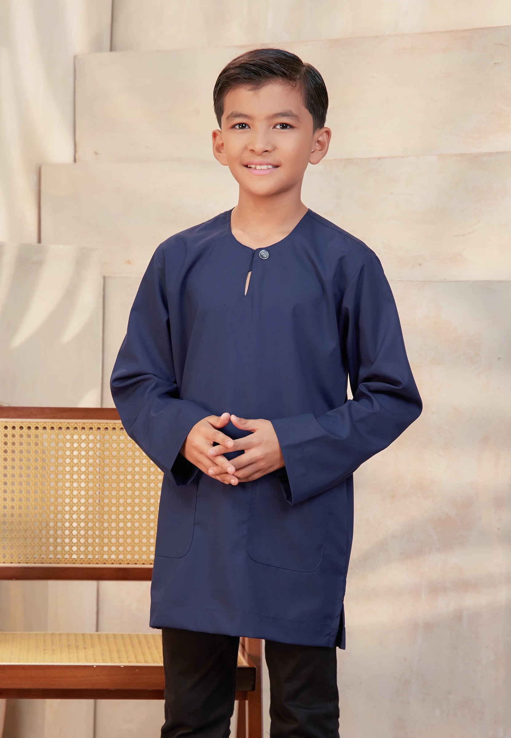 Kurta Tuah Teluk Belanga - Dark Blue (Kids)
