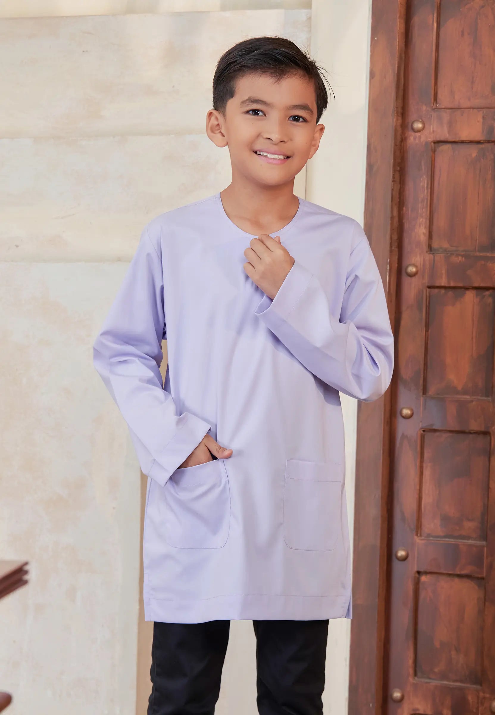 Kurta Tuah Teluk Belanga - Lilac (Kids)