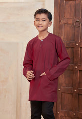 Kurta Tuah Teluk Belanga - Maroon (Kids)