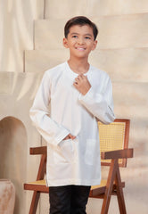 Kurta Tuah Teluk Belanga - Off White (Kids)