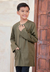 Kurta Tuah Teluk Belanga - Olive Green (Kids)