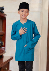 Kurta Tuah Teluk Belanga - Teal Blue (Kids)