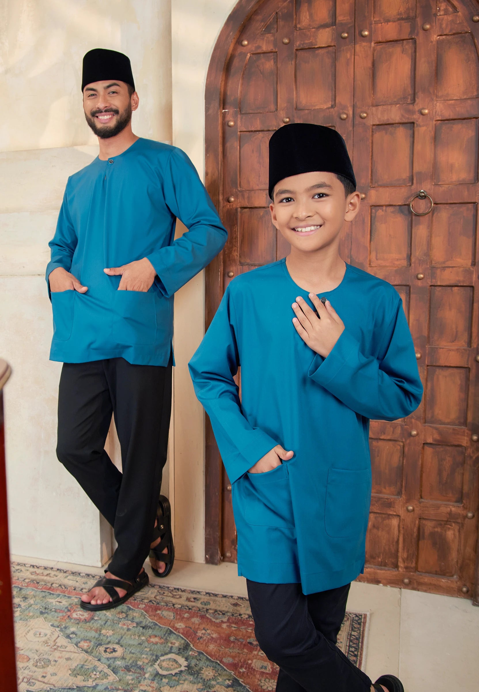 Kurta Tuah Teluk Belanga - Teal Blue (Kids)