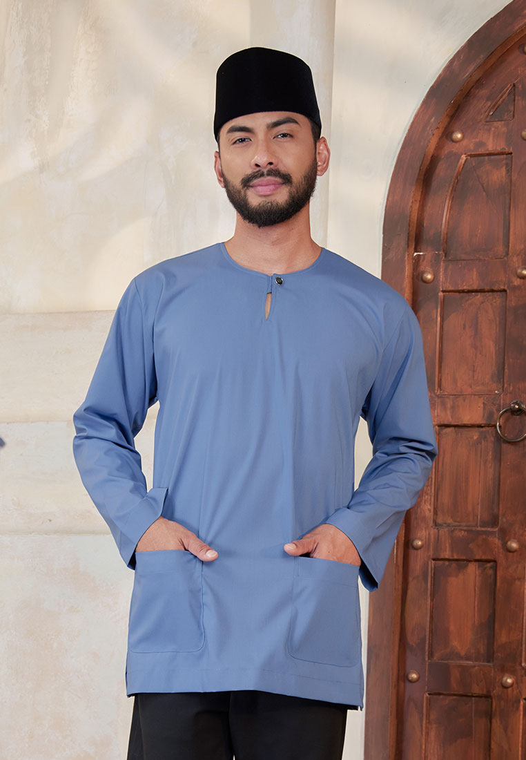 Kurta Tuah Teluk Belanga - Ash Blue (Men)