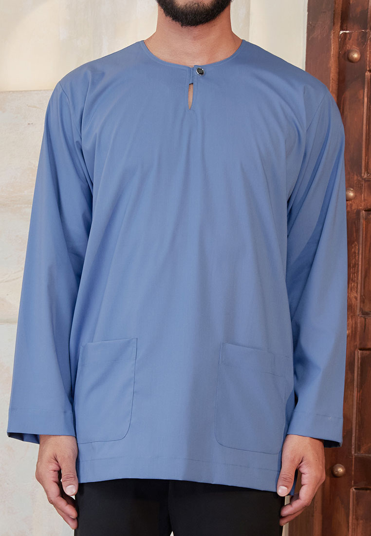 Kurta Tuah Teluk Belanga - Ash Blue (Men)