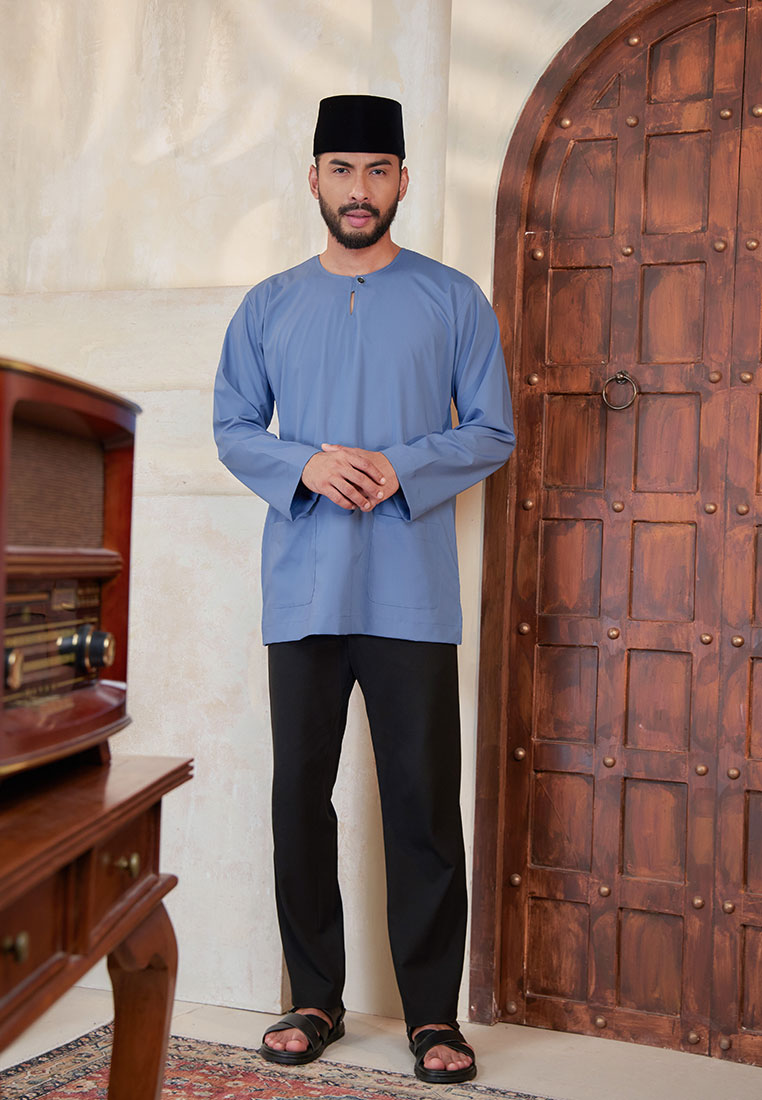 Kurta Tuah Teluk Belanga - Ash Blue (Men)