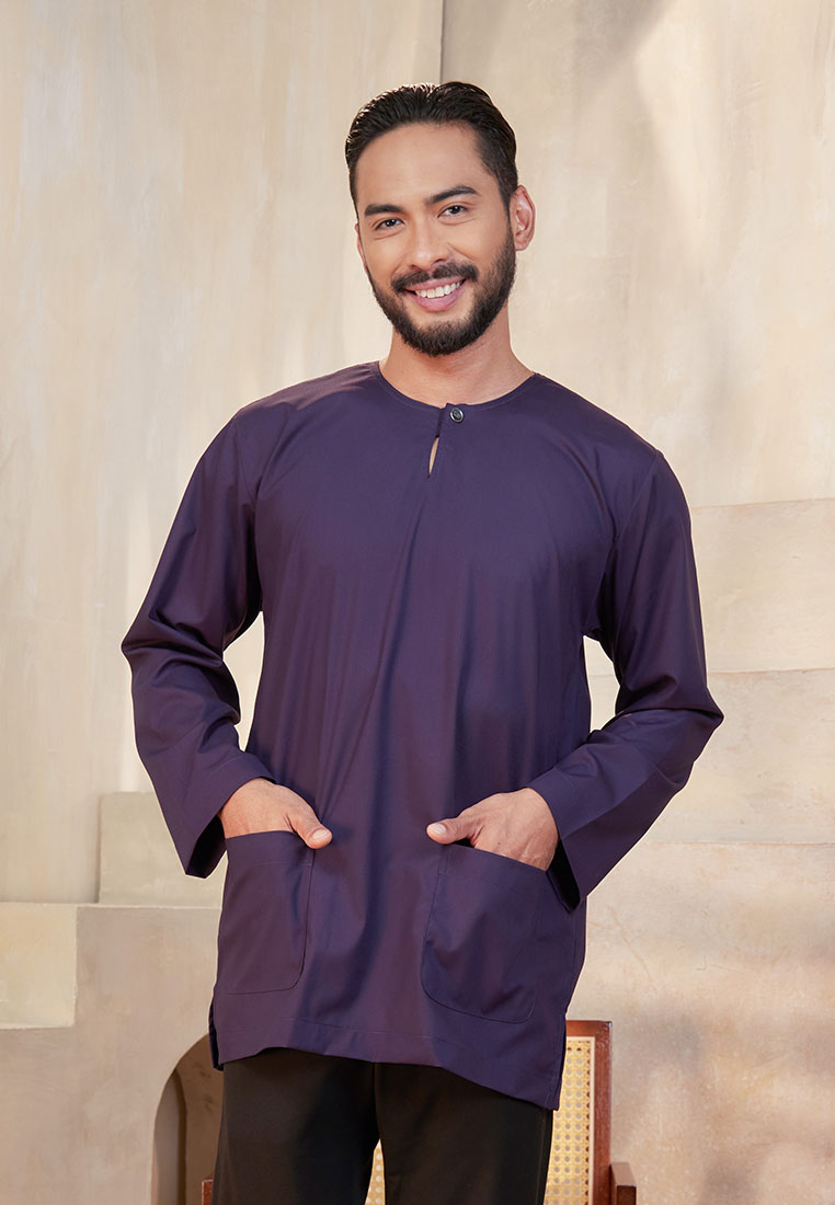 Kurta Tuah Teluk Belanga - Dark Purple (Men)