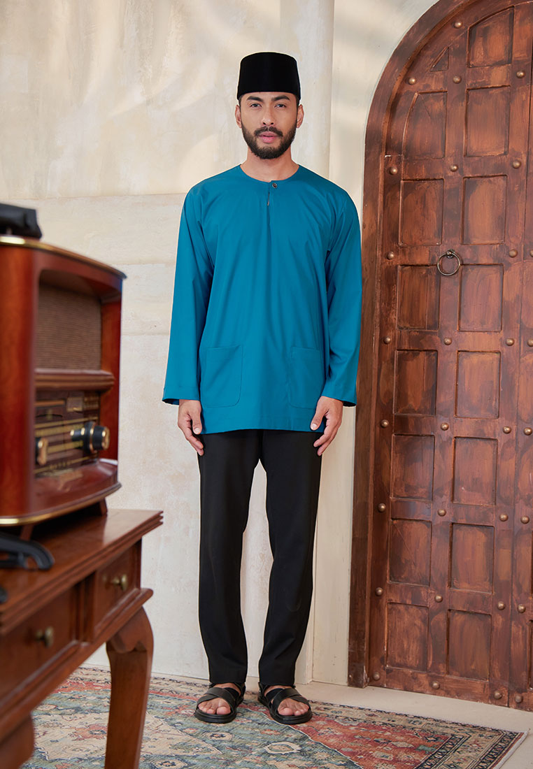 Kurta Tuah Teluk Belanga - Teal Blue (Men)