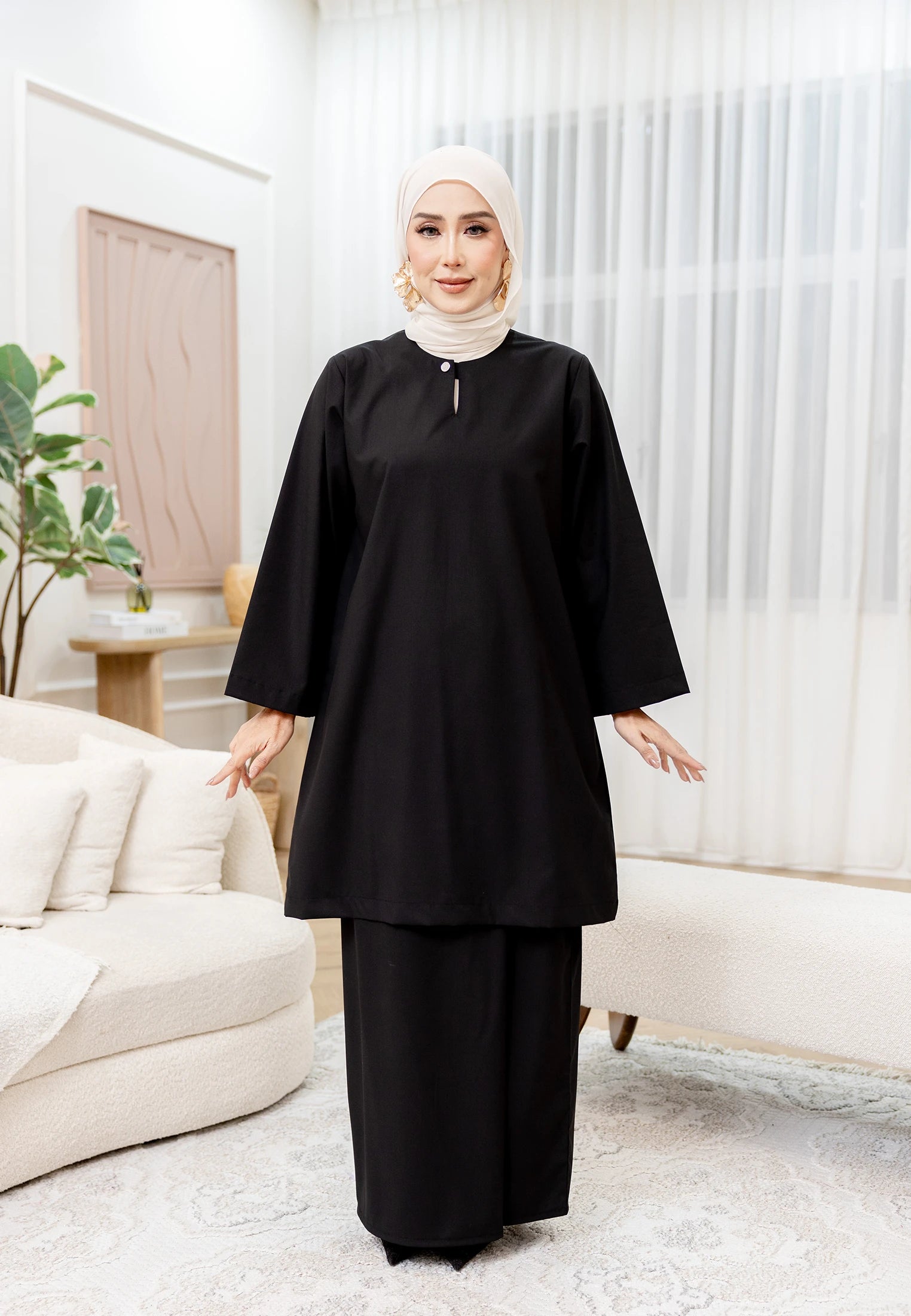 Nazeera Kurung Riau - Black (Women)