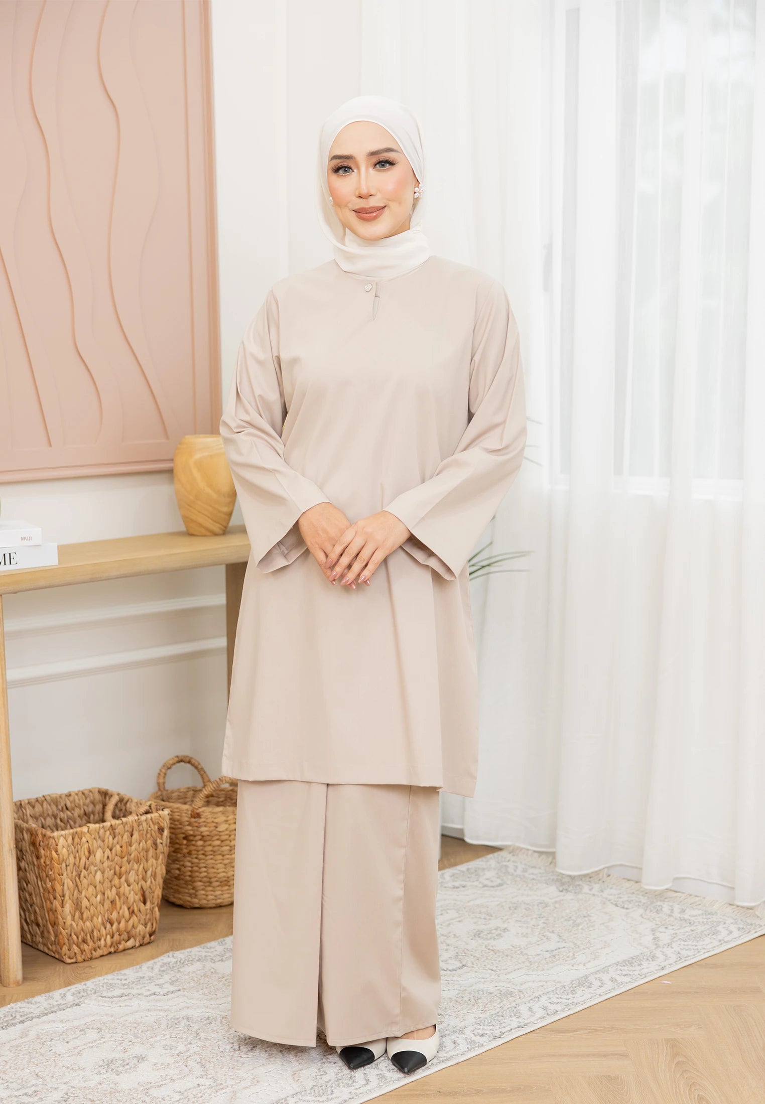 Nazeera Kurung Riau - Nude Champagne (Women)