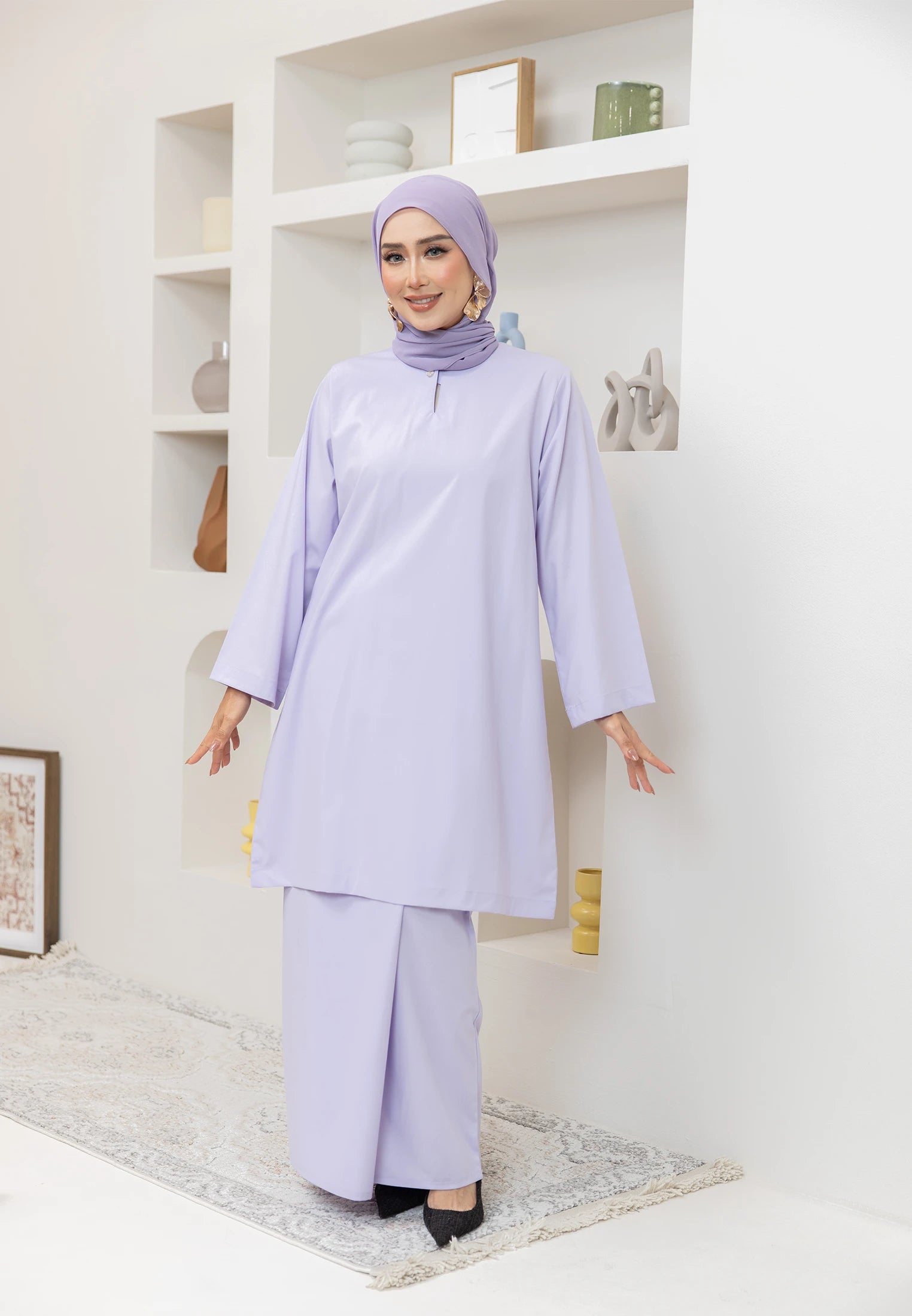 Nazeera Kurung Riau - Lilac (Women)