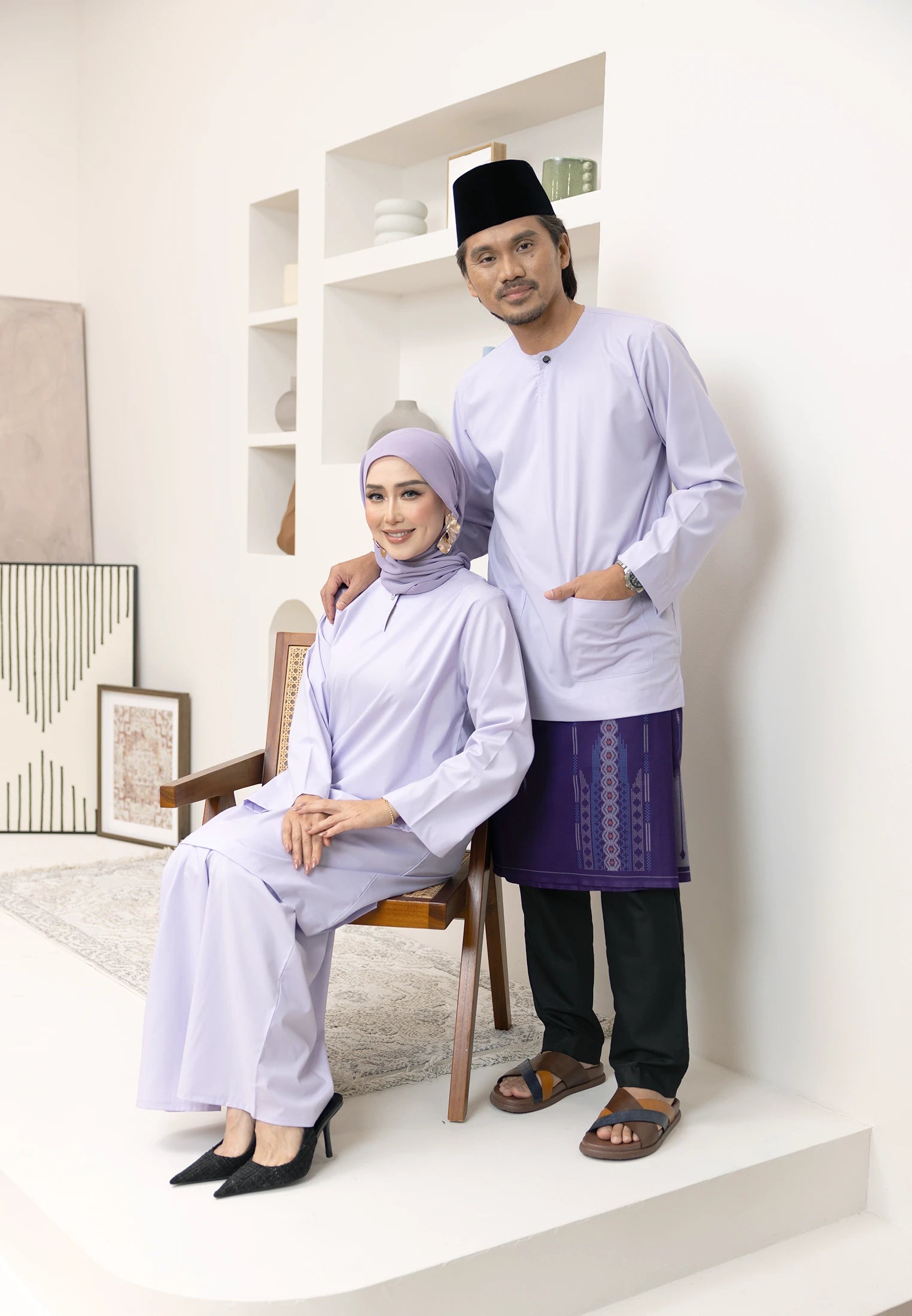 Nazeera Kurung Riau - Lilac (Women)