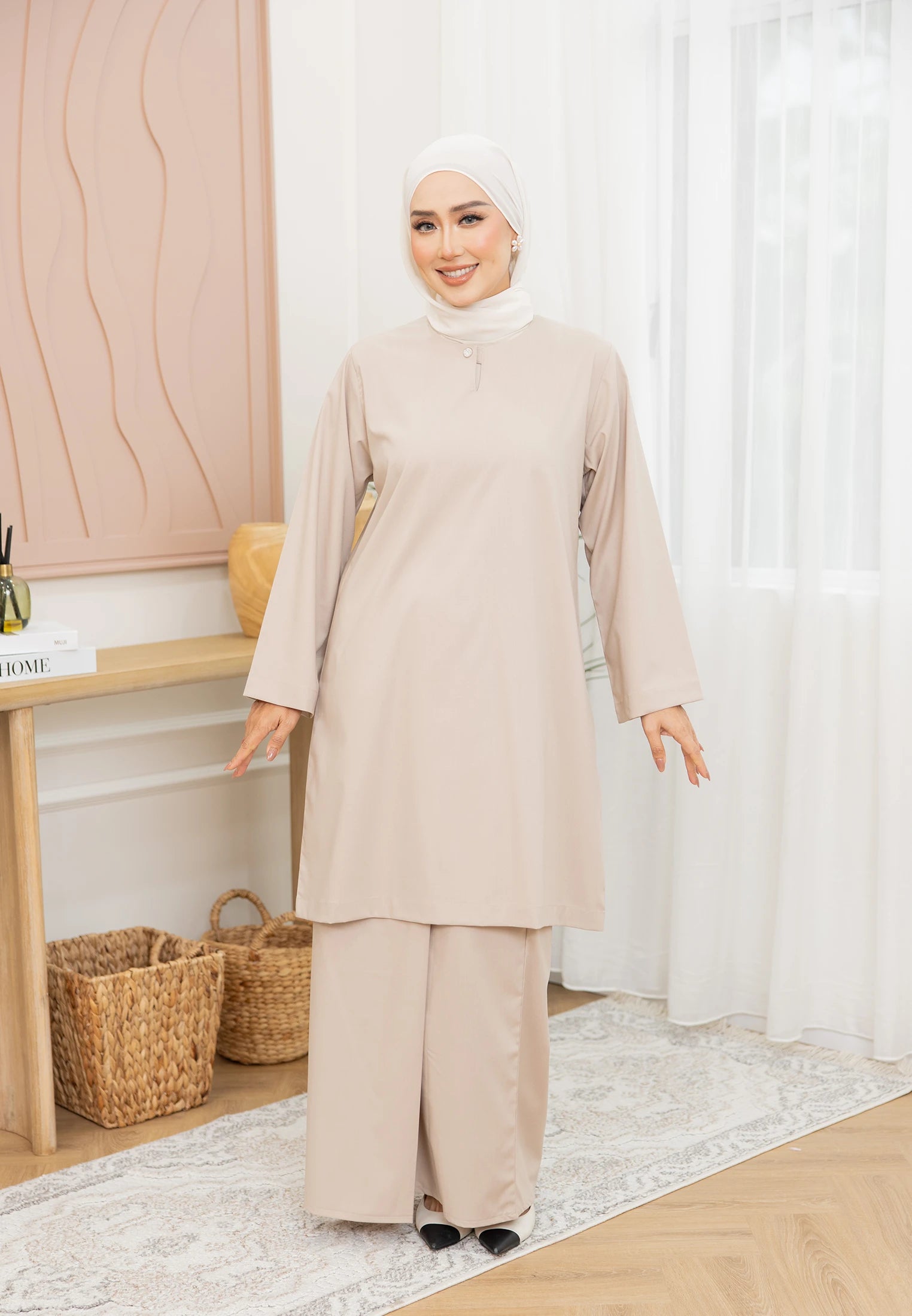 Nazeera Kurung Riau - Nude Champagne (Women)
