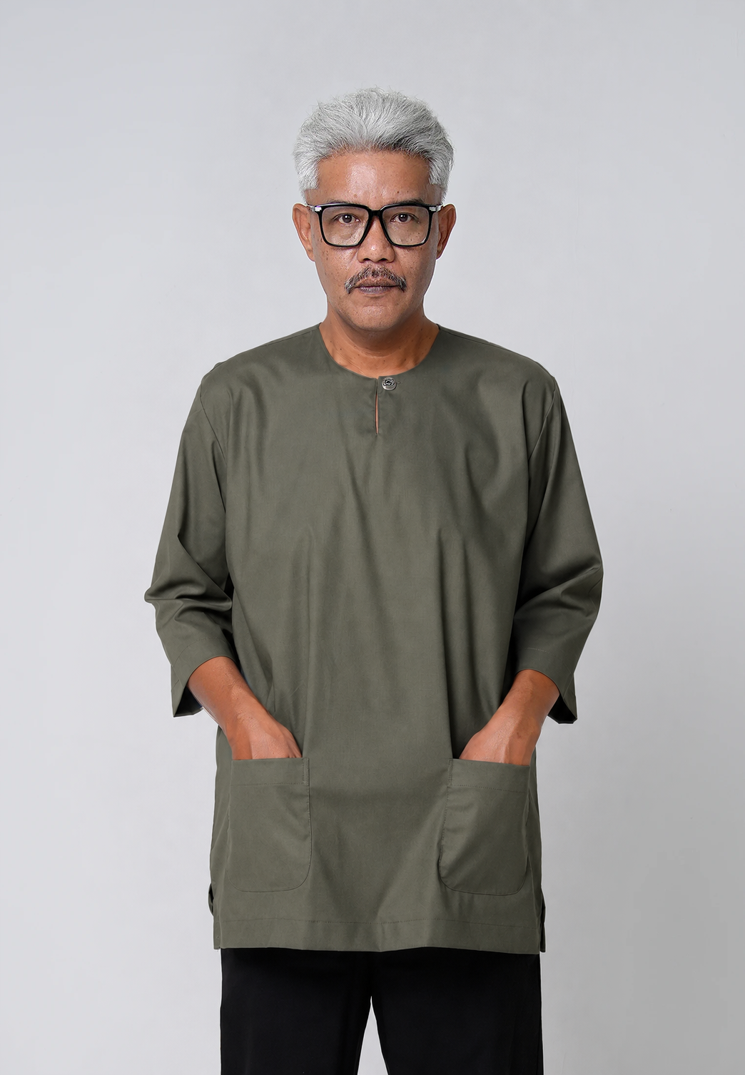 COOLism 3/4 Top - Olive Green
